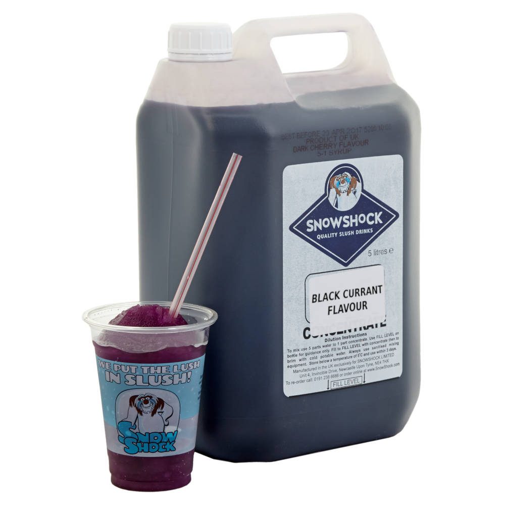 SnowShock Slush Syrup – Blackcurrant 5ltr